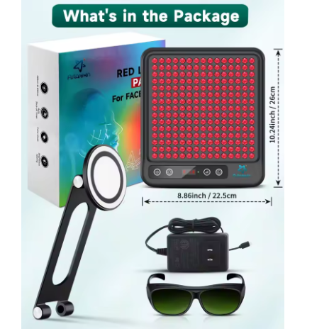 Astarexin Red Light Therapy Panel Device LED Facial Anti-inflammatory Skin Care Light 660nm850nm Lamp for Anti-Aging Pain Relief