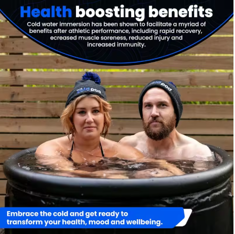 XL Outdoor Cold Plunge Tub - 116 Gallons Ice Bath W/Cover